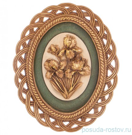 Панно настенное 19,5 х 2 х 24 см &quot;Ирисы&quot; / 290811