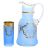 Набор для воды 7 предметов (кувшин + 6 стаканов по 300 мл) голубой &quot;Королевский /Лепка синяя&quot; E-S / 134738