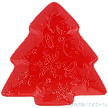 Тарелка 18 см ёлка &quot;celebration /красный&quot; / 268825