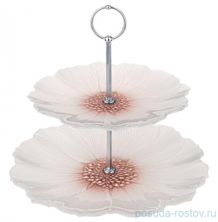 Этажерка 2-х ярусная &quot;Белый цветок&quot; (21, 28 см) / 269340