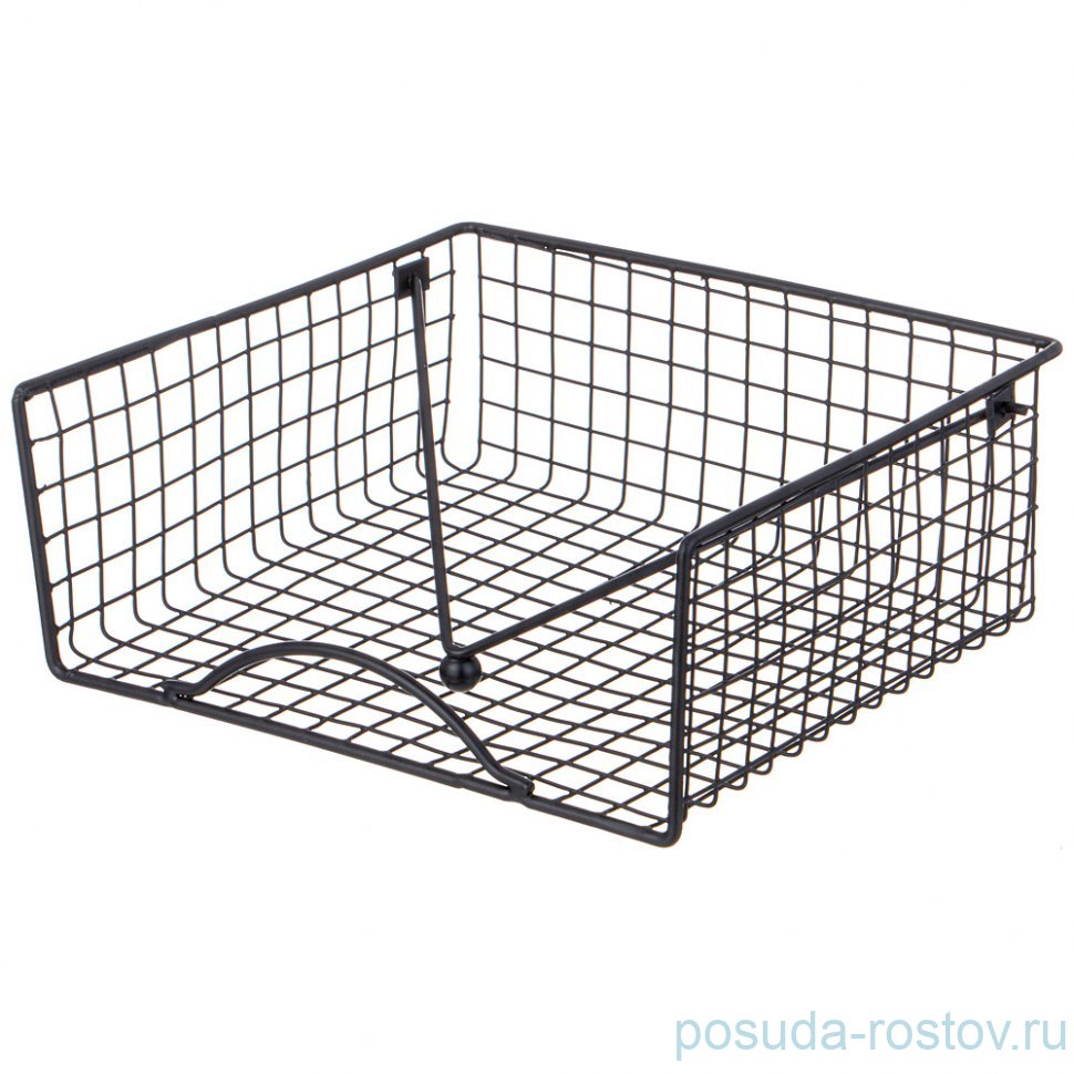 Салфетница 19 х 19 х 8 см черная Agness / 354714 Салфетница 19 х 19 х 8 см черная Agness / 354714