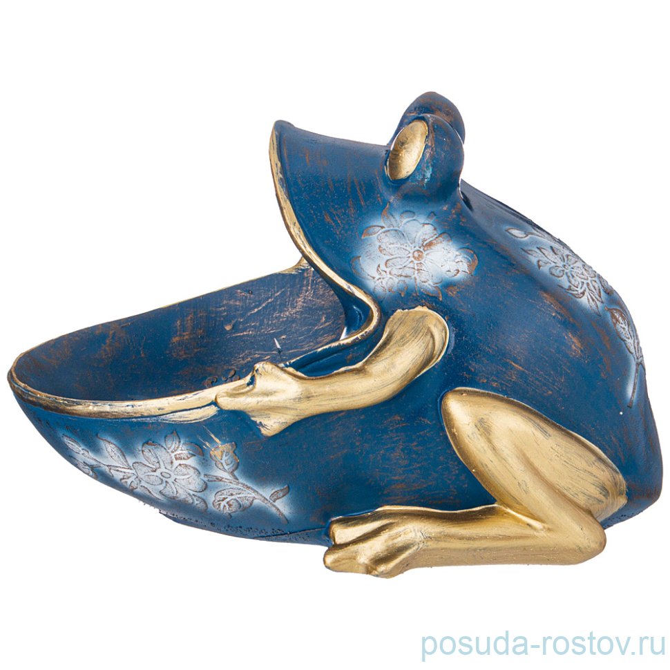 Шкатулка для мелочей 26 х 18 см "Лягушка" /синяя / 271923 Шкатулка для мелочей 26 х 18 см "Лягушка" /синяя / 271923