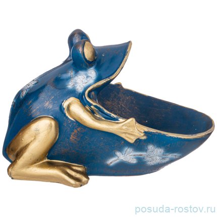 Шкатулка для мелочей 26 х 18 см &quot;Лягушка&quot; /синяя / 271923