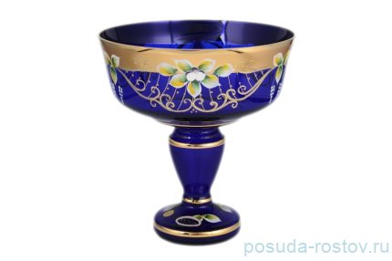 Конфетница 20 см н/н &quot;Star Crystal /Лепка Синяя&quot; / 099270