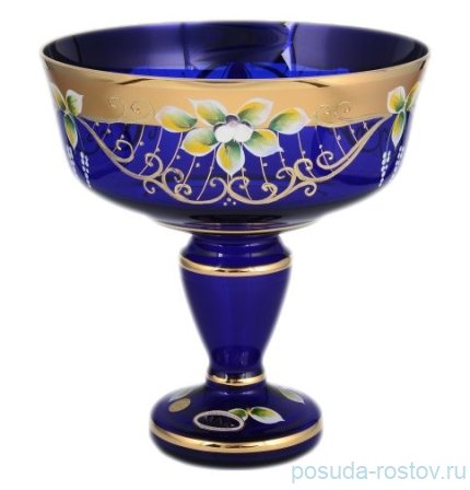 Конфетница 20 см н/н &quot;Star Crystal /Лепка Синяя&quot; / 099270