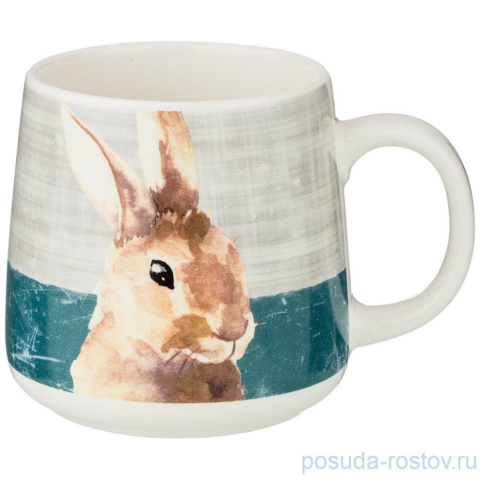 Кружка 380 мл синяя "Лесная сказка /Заяц" / 210554 Кружка 380 мл синяя "Лесная сказка /Заяц" / 210554