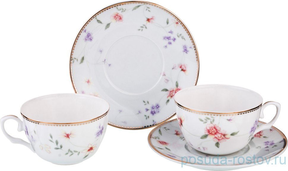 Набор чайных пар 250 мл 2 шт "Пасадена" / 193788