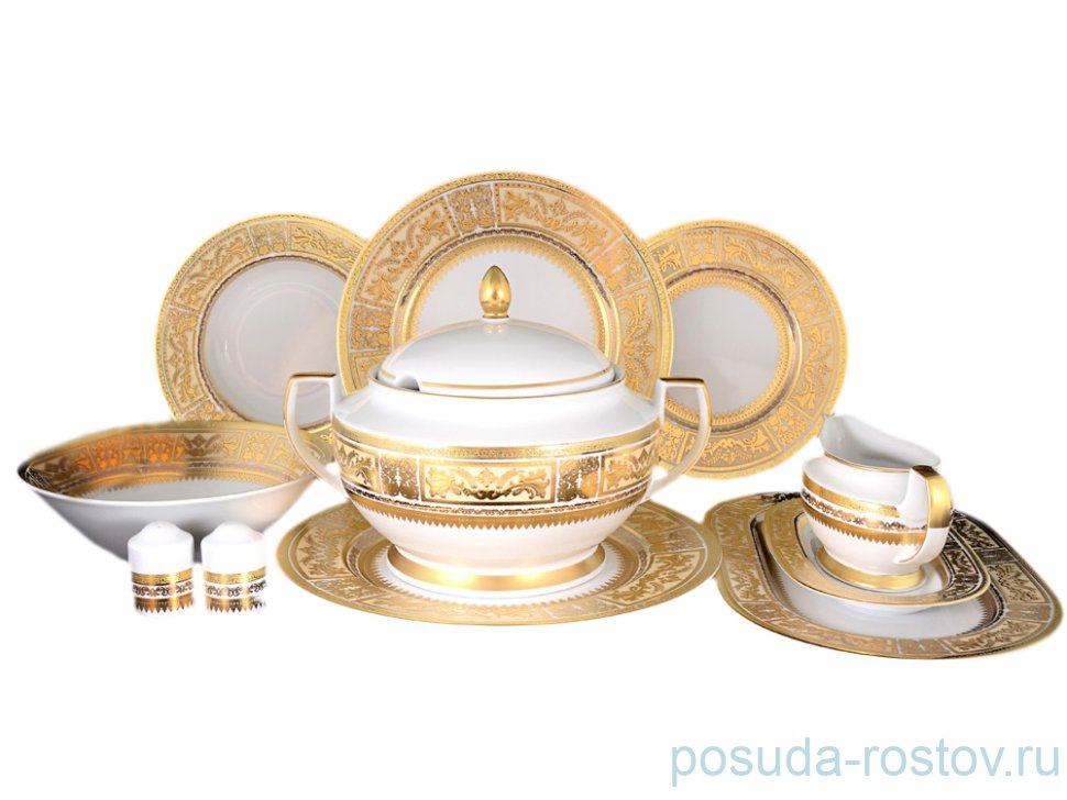 Столовый сервиз на 6 персон 26 предметов "Диадема /Крем золото" / 060276 Столовый сервиз на 6 персон 26 предметов "Диадема /Крем золото" / 060276
