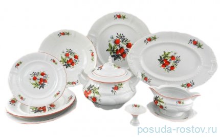 Столовый сервиз на 6 персон 25 предметов &quot;Соната /Земляника&quot; / 158463