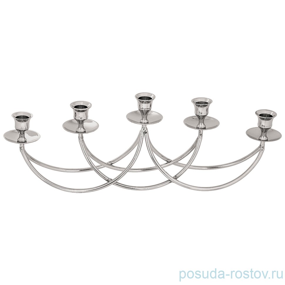 Подсвечник 5-ти рожковый 41 х 7,5 х 16 см латунь "Lefard" / 193322