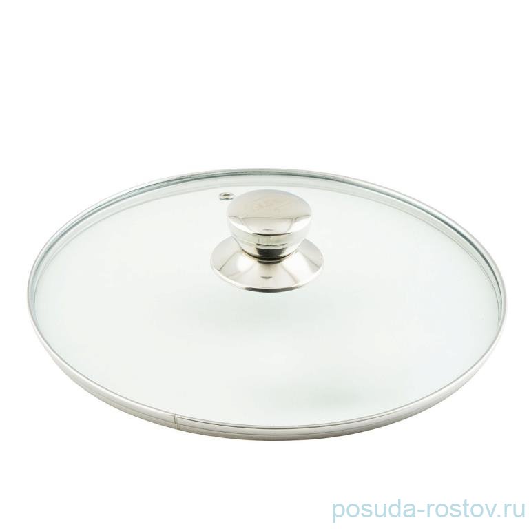 Крышка стеклянная 28 см с металлическим ободком / 274603 Крышка стеклянная 28 см с металлическим ободком / 274603
