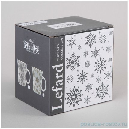 Кружка 310 мл золото &quot;Снежинки&quot; / 359846