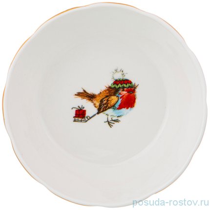 Розетка 12,5 х 3,5 см &quot;снегурочка /снегирь&quot; / 225186