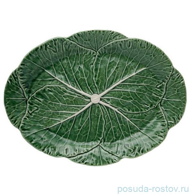 Блюдо 43 х 32 х 3 см овальное "капуста" / 289027 Блюдо 43 х 32 х 3 см овальное "капуста" / 289027