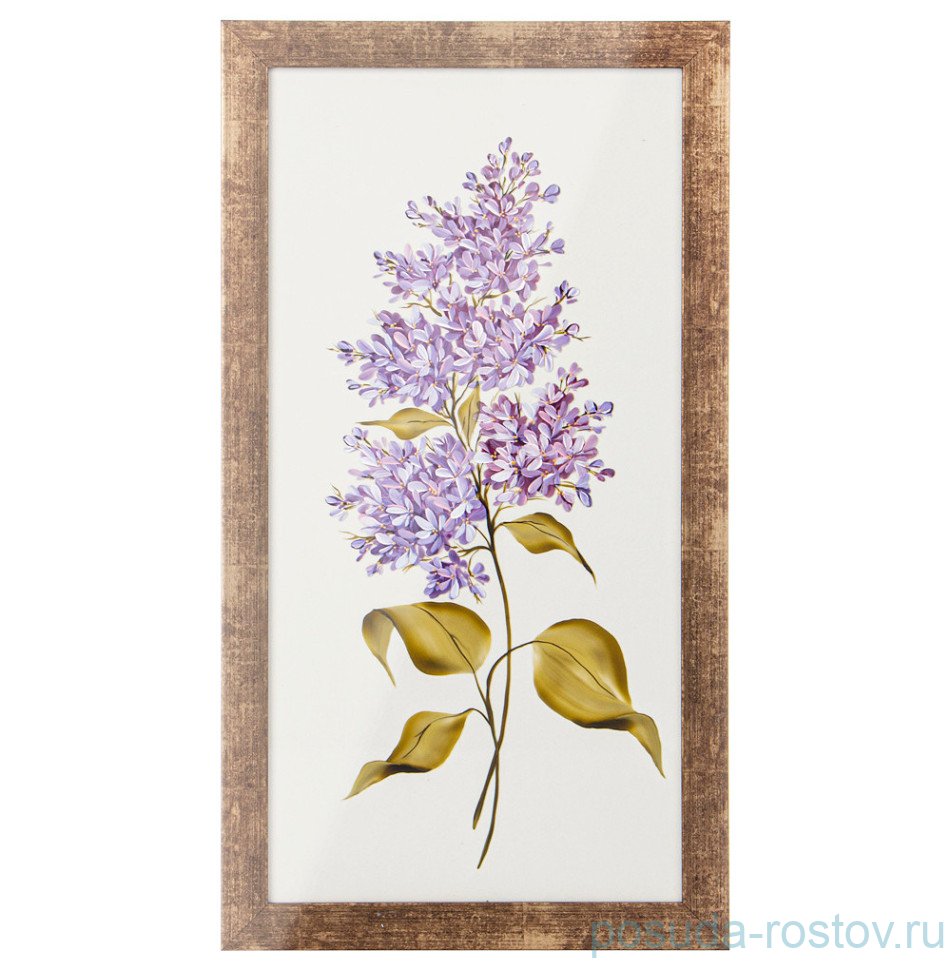 Панно 29,5 х 54,5 х 1 см "Сирень" / 328007 Панно 29,5 х 54,5 х 1 см "Сирень" / 328007