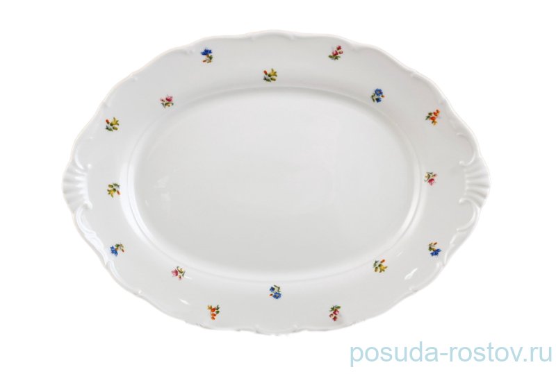 Блюдо 36 см овальное "Офелия /Мелкие цветы" / 230936 Блюдо 36 см овальное "Офелия /Мелкие цветы" / 230936