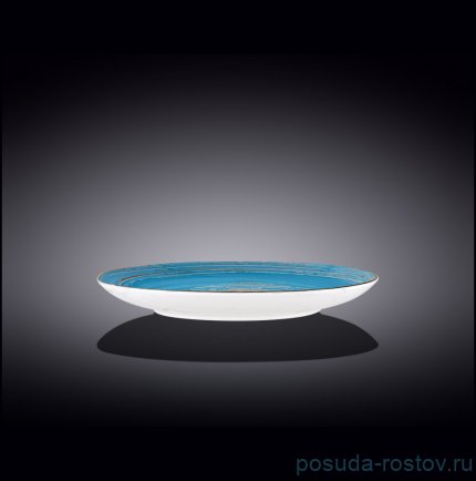 Тарелка 25,5 см голубая &quot;Spiral&quot; / 261654