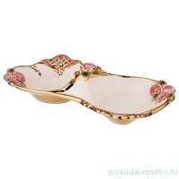 Менажница 17 х 19 х 10 см 2-х секционная &quot;розы и стразы&quot; / 190867