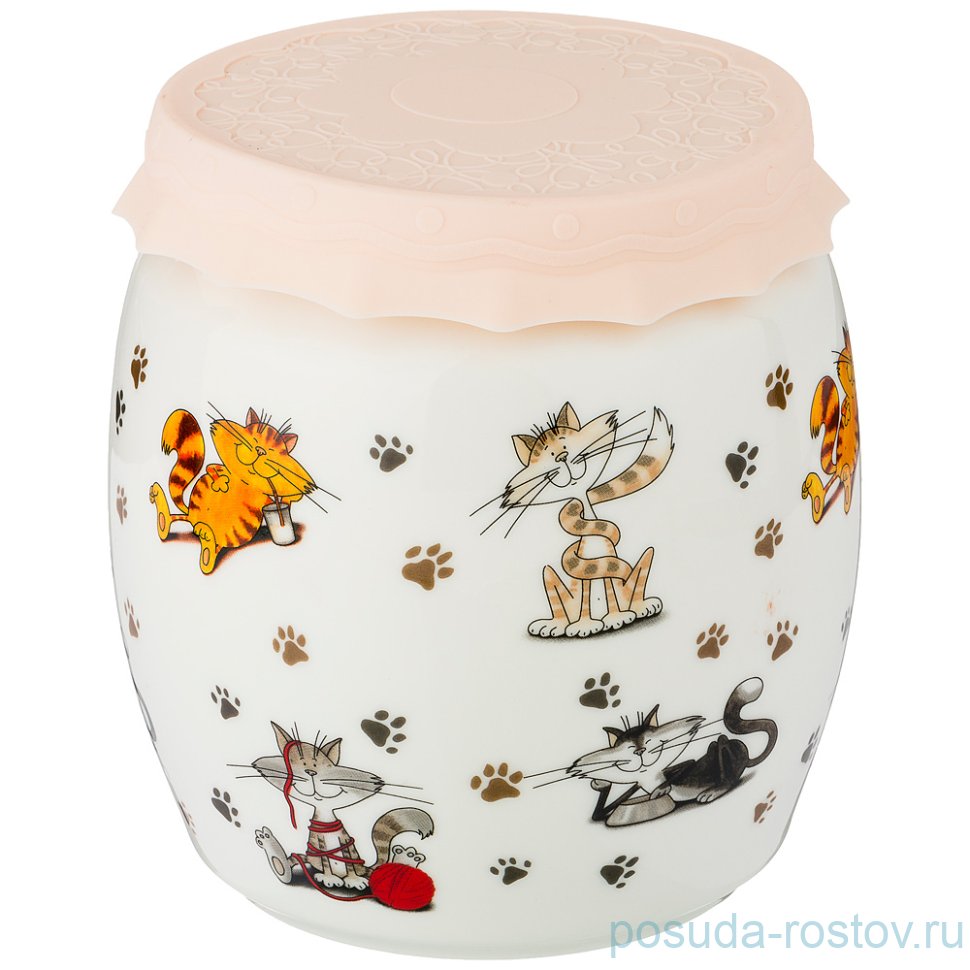 Емкость для меда/варенья 1 л с силиконовой крышкой 12,5 х 13,5 см "веселые друзья" / 207091 Емкость для меда/варенья 1 л с силиконовой крышкой 12,5 х 13,5 см "веселые друзья" / 207091