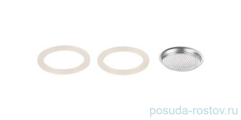 Фильтр и 2 силиконовые прокладки для кофеварки на 9 чашек "PALOMA" / 142201 Фильтр и 2 силиконовые прокладки для кофеварки на 9 чашек "PALOMA" / 142201