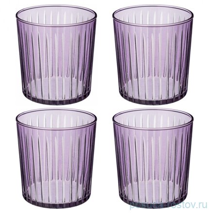 Стаканы для воды 380 мл 4 шт &quot;Sicilia violet&quot; / 328639