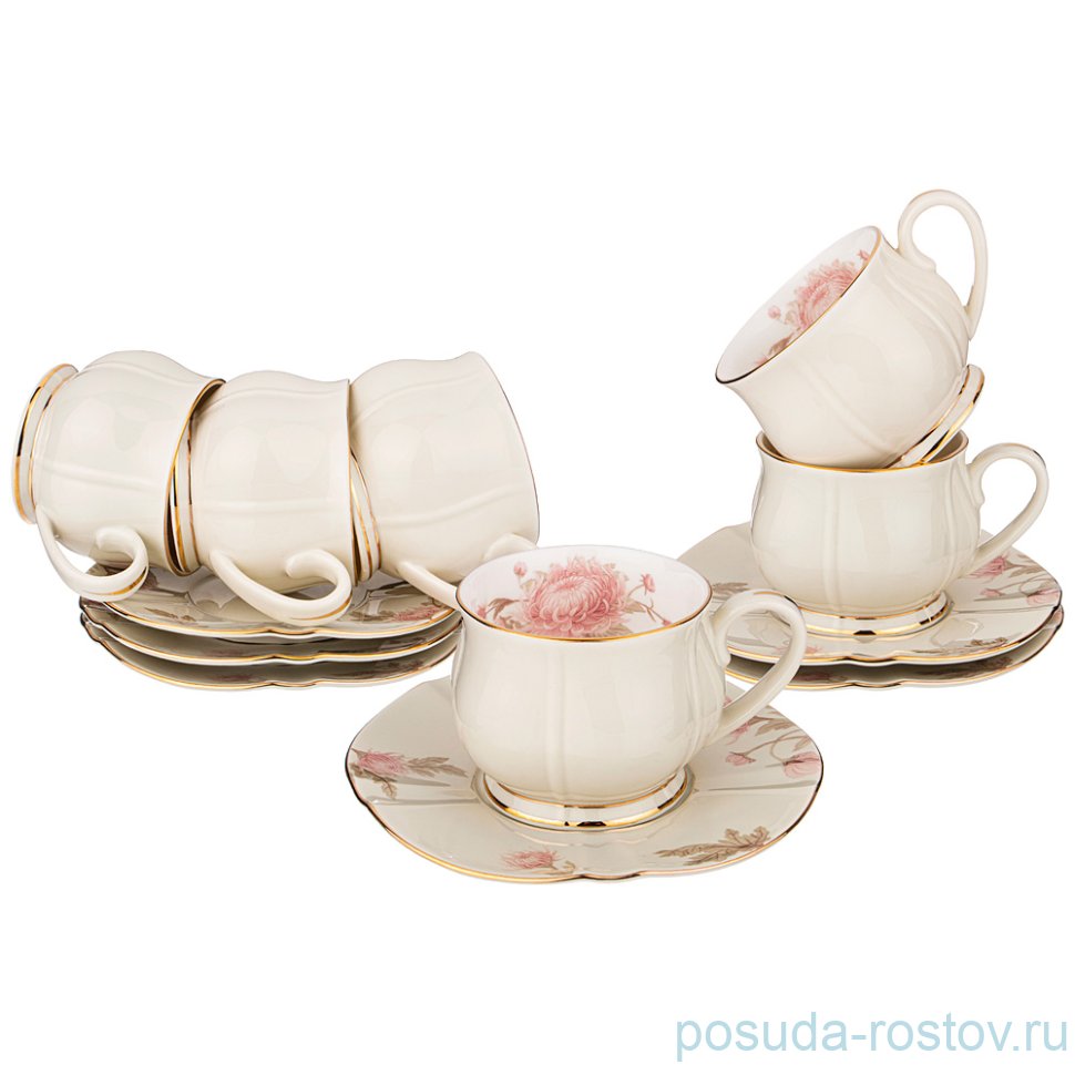 Набор чайных пар 200 мл 6 шт "Астра" / 262800 Набор чайных пар 200 мл 6 шт "Астра" / 262800