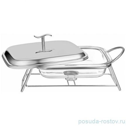 Мармит 1,8 л квадратный silver Agness / 336637