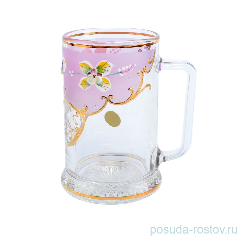 Кружка для пива 500 мл матово-розовая "Лепка" U-R / 098332 Кружка для пива 500 мл матово-розовая "Лепка" U-R / 098332