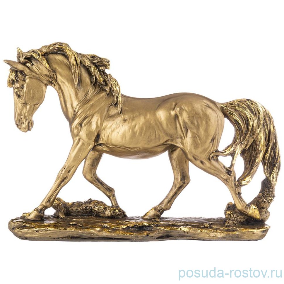 Фигурка 33 х 8 х 23 см "Лошадь" /бронза с позолотой / 273640 Фигурка 33 х 8 х 23 см "Лошадь" /бронза с позолотой / 273640