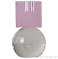 Подсвечник 13 x 8 см. розовый-прозрачный &quot;Audrey&quot; / 366224