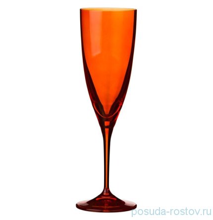 Бокалы для шампанского 220 мл 6 шт &quot;Кейт /Оранжевые&quot; / 170352