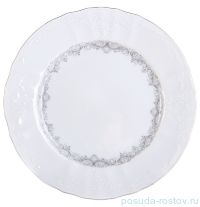 Набор тарелок 17 см 6 шт &quot;Бернадотт /Тонкие кружева /отводка платина&quot; / 119578