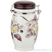 Емкость для сыпучих продуктов 11,5 х 11,5 х 20 см с зажимом 1,1 л &quot;Пурпур&quot; / 212318