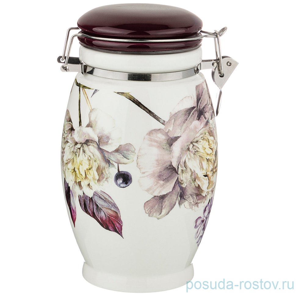 Емкость для сыпучих продуктов 11,5 х 11,5 х 20 см с зажимом 1,1 л "Пурпур" / 212318 Емкость для сыпучих продуктов 11,5 х 11,5 х 20 см с зажимом 1,1 л "Пурпур" / 212318