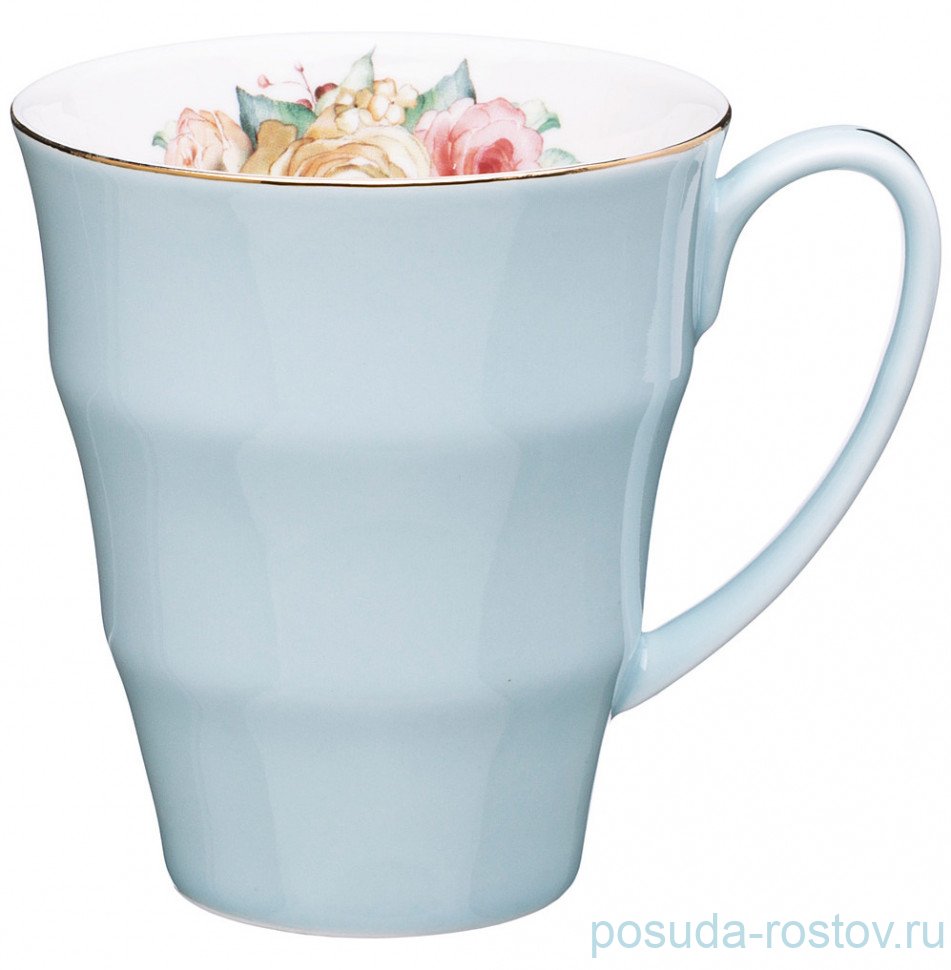 Кружка 350 мл голубая "Времена года" / 234883 Кружка 350 мл голубая "Времена года" / 234883