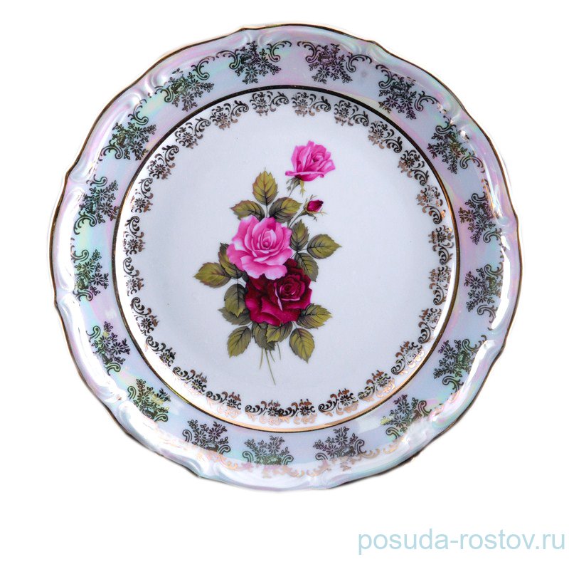 Набор тарелок 24 см 6 шт "Фредерика /Роза перламутр" / 023698 Набор тарелок 24 см 6 шт "Фредерика /Роза перламутр" / 023698