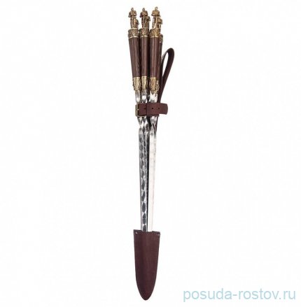 Набор шампуров 56 см 6 шт с лямкой &quot;Рыцарь&quot; / 305492