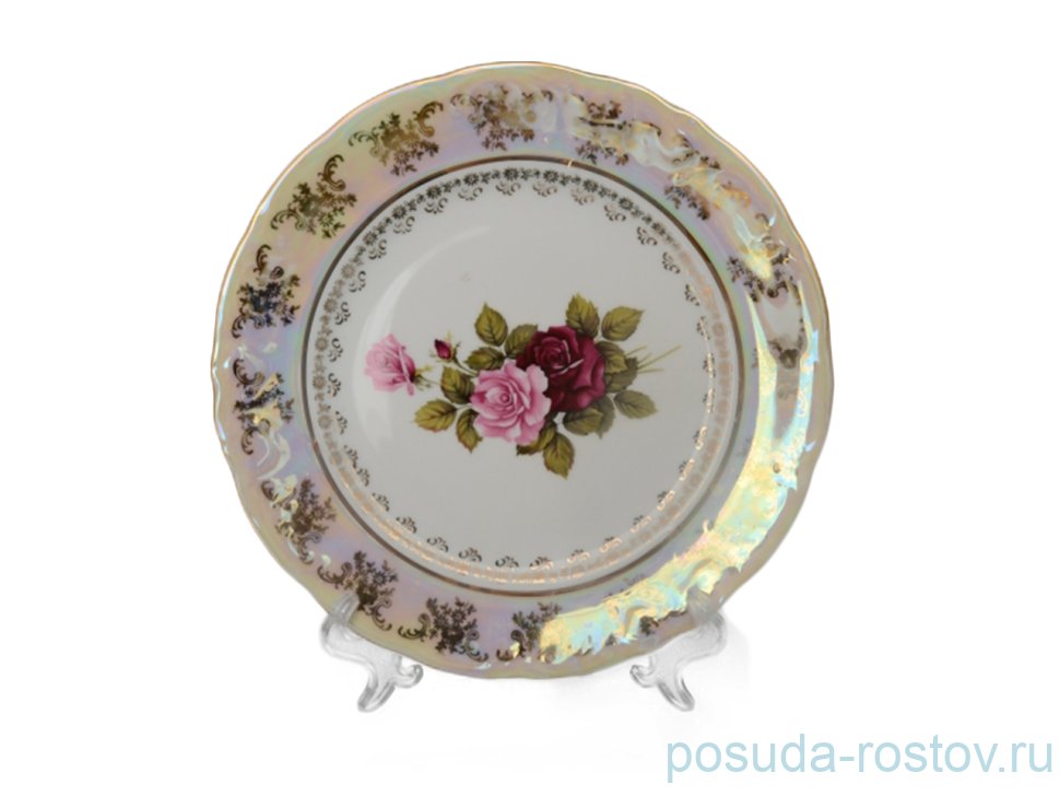 Набор тарелок 25 см 6 шт "Фредерика /Роза перламутр" / 048491