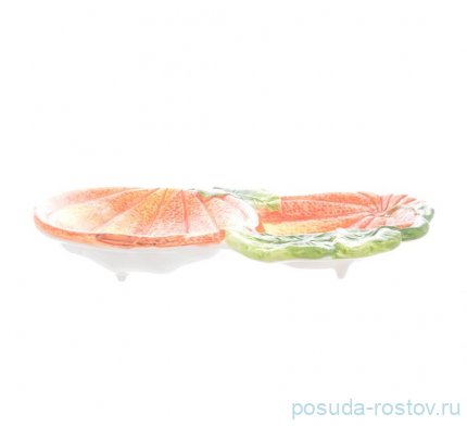 Менажница 29 х 24 см 2-х секционная &quot;Тыква&quot; / 271009