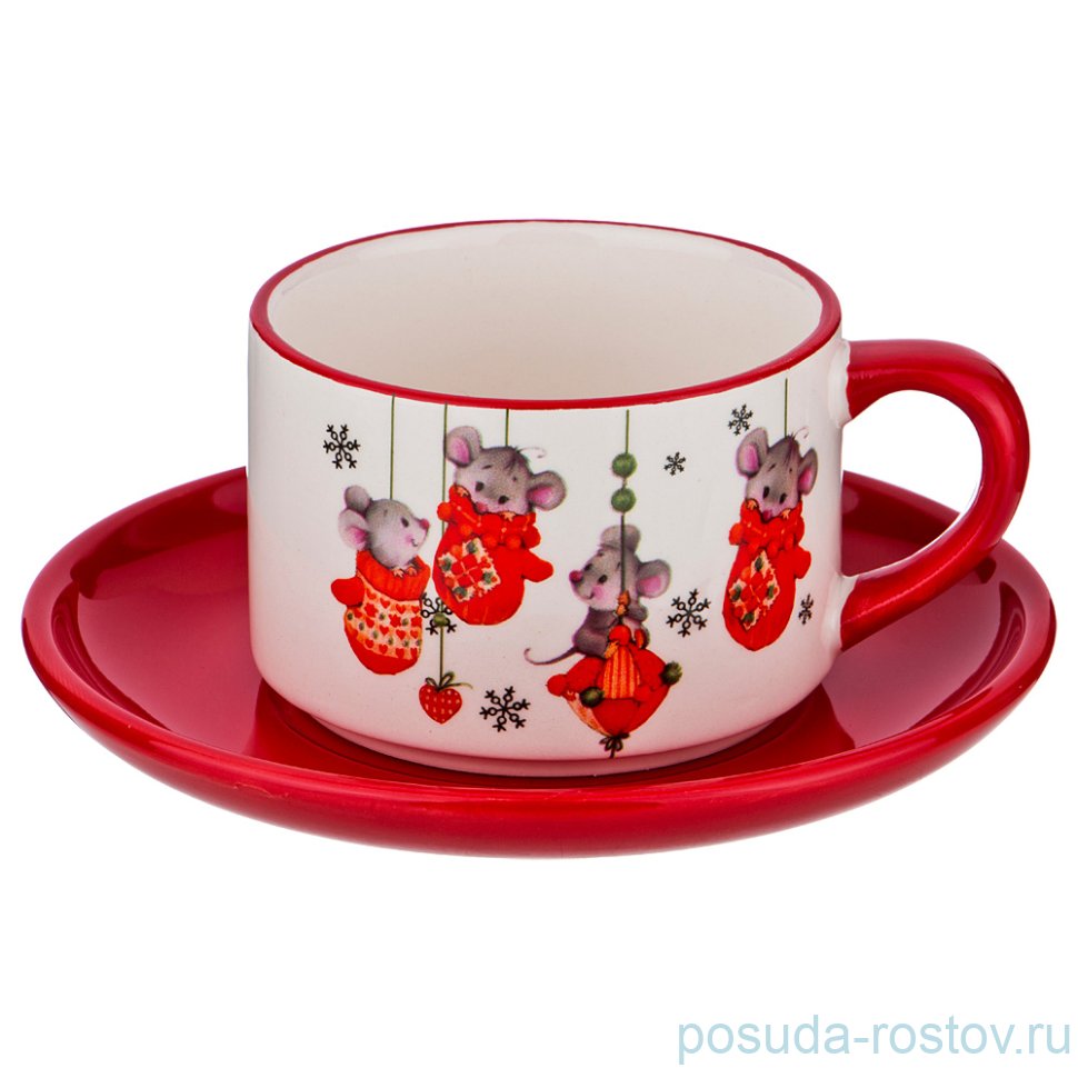 Чайная пара 210 мл 1 шт "литл маус" / 190319 Чайная пара 210 мл 1 шт "литл маус" / 190319
