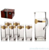 Набор для воды 7 предметов (кувшин + 6 стаканов) &quot;МГ /Версаче золото&quot; / 101353