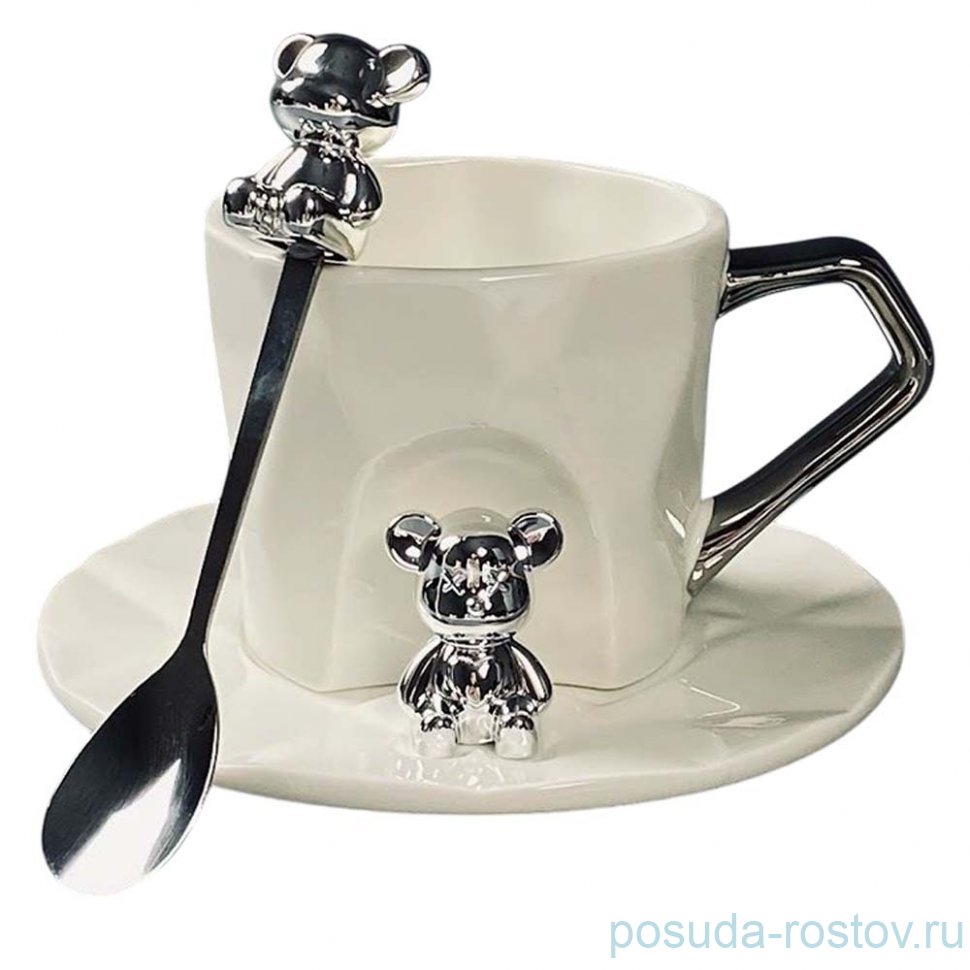 Чайная пара 280 мл с ложкой (подарочная упаковка) / 374464