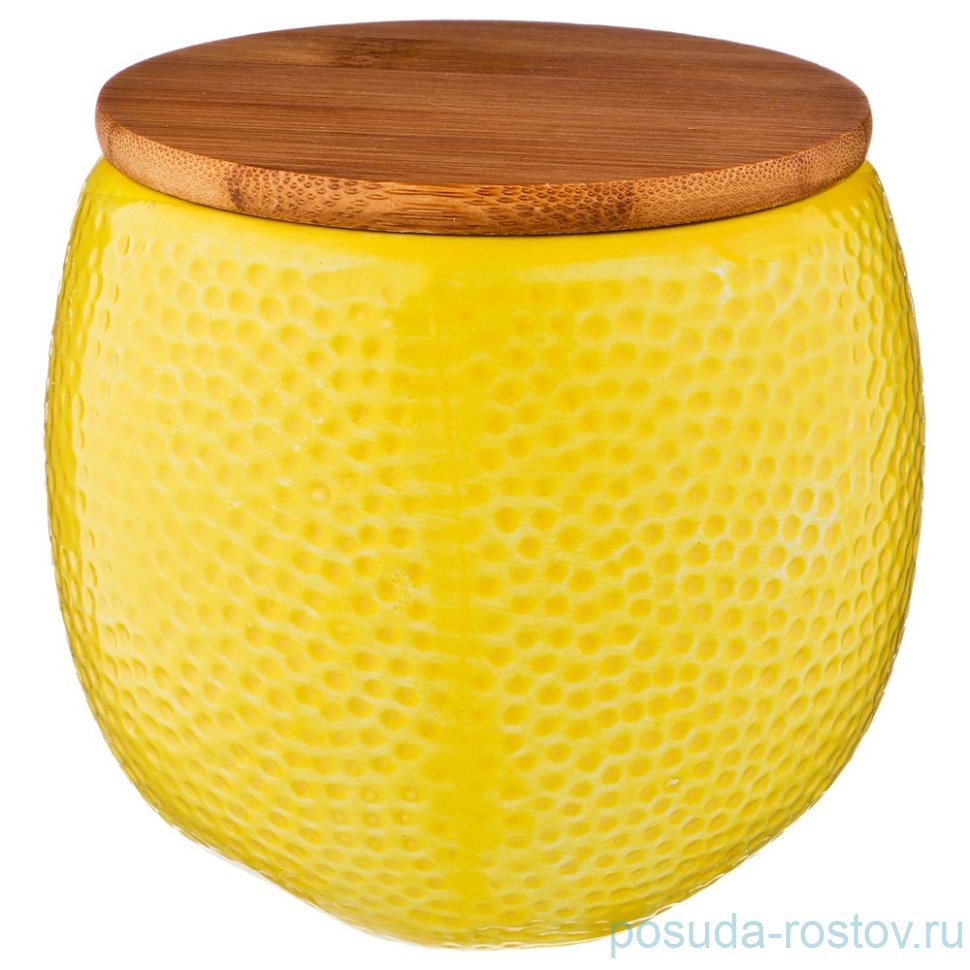 Емкость для сыпучих продуктов 11,5 х 11,5 х 11 см 550 мл "Лимон /Agness" / 191595