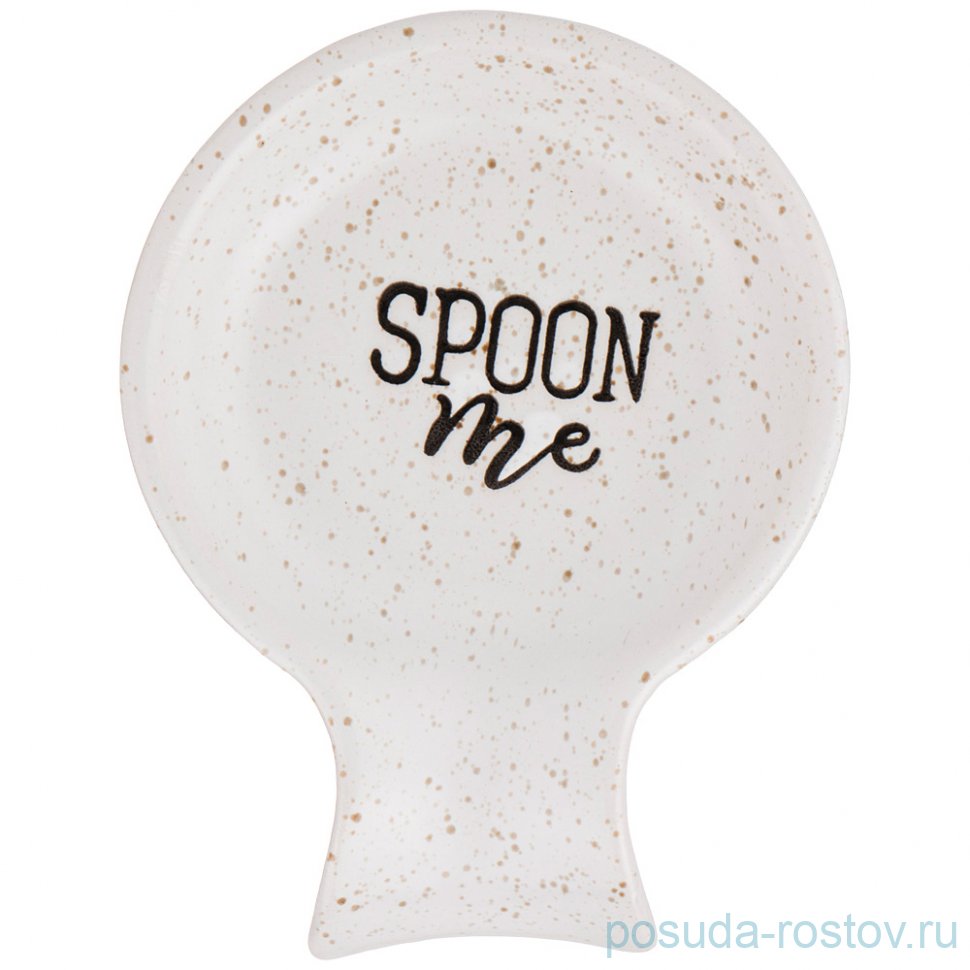 Подставка под ложку 14,5 х 11,3 см "Cosmos /Белый" / 252287