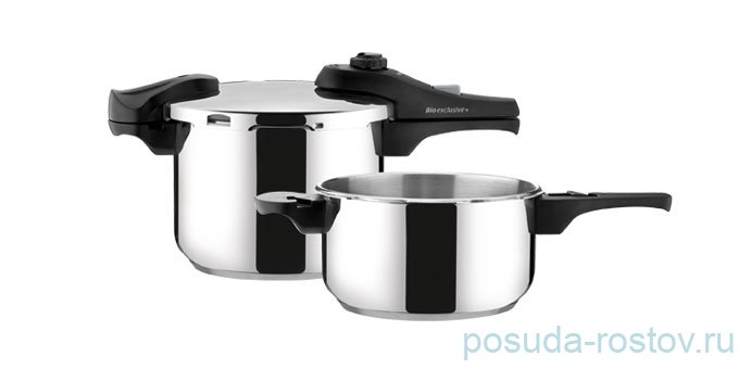 Набор скороварок 4 и 6 л Tescoma "BIO EXCLUSIVE+" / 150970 Набор скороварок 4 и 6 л Tescoma "BIO EXCLUSIVE+" / 150970