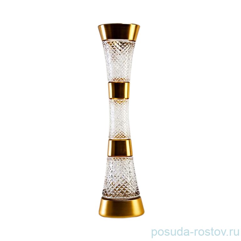 Ваза для цветов 40,5 см "Фелиция /Хрусталь с золотом" / 152773 Ваза для цветов 40,5 см "Фелиция /Хрусталь с золотом" / 152773