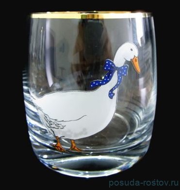 Стаканы 290 мл 6 шт низкие &quot;Идеал /Гуси /Золотой кант&quot; / 109588