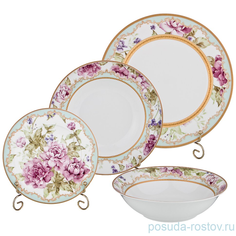 Столовый набор на 6 персон 19 предметов "Пионы" / 193964 Столовый набор на 6 персон 19 предметов "Пионы" / 193964
