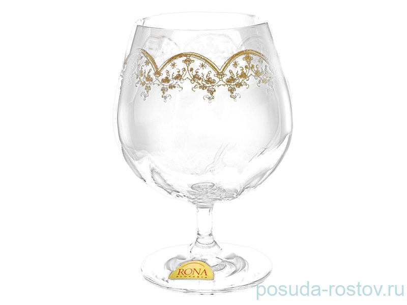 Бокалы для бренди 400 мл 6 шт "Гала /Арки золотистые" / 078851 Бокалы для бренди 400 мл 6 шт "Гала /Арки золотистые" / 078851