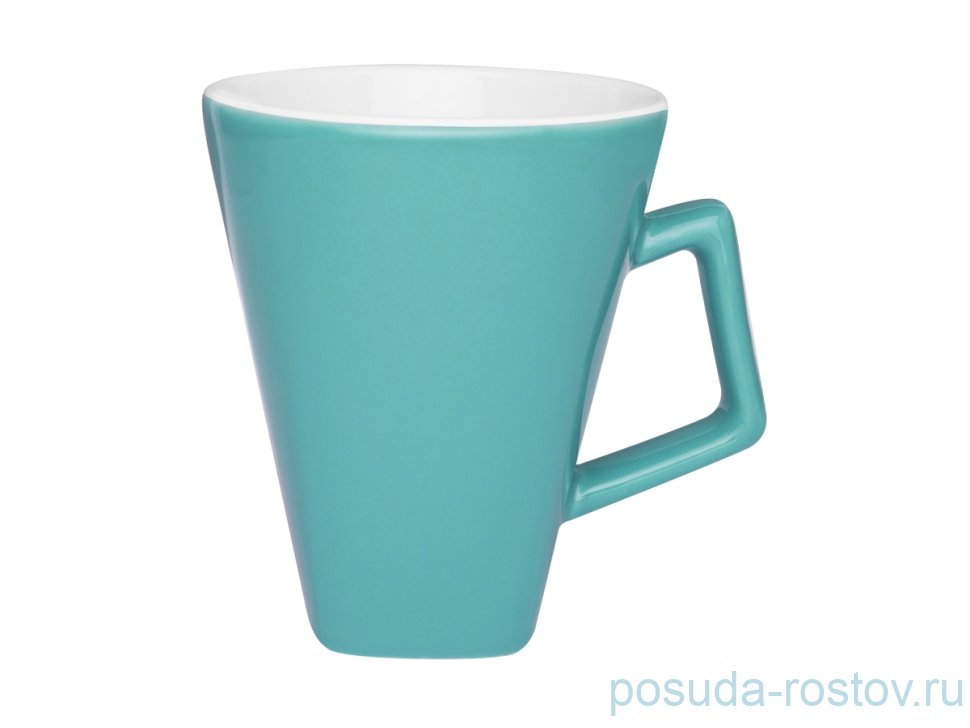 Кружка 350 мл "Бирюзово-белая" / 149150 Кружка 350 мл "Бирюзово-белая" / 149150